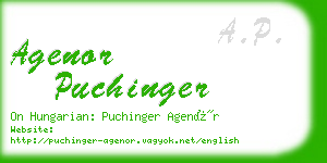 agenor puchinger business card